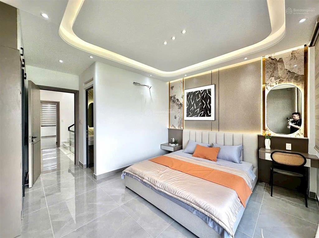 Nhà đẹp mặt tiền thới an 33 (hẻm 338 lê thị riêng) 4,5x16m 1 lửng 3 lầu gần cấp 3 nguyễn trung trực