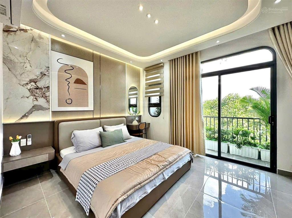 Nhà đẹp mặt tiền thới an 33 (hẻm 338 lê thị riêng) 4,5x16m 1 lửng 3 lầu gần cấp 3 nguyễn trung trực