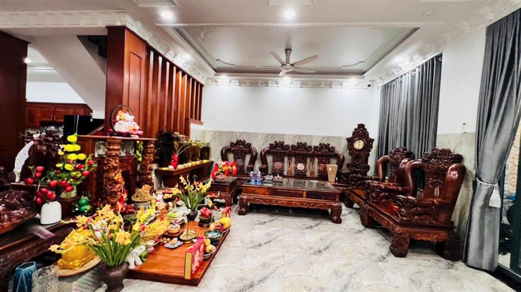 Biệt thự cao cấp trung mỹ tây 17 ngang khủng 8m sân đậu 2 ô tô, nội thất gỗ cao cấp