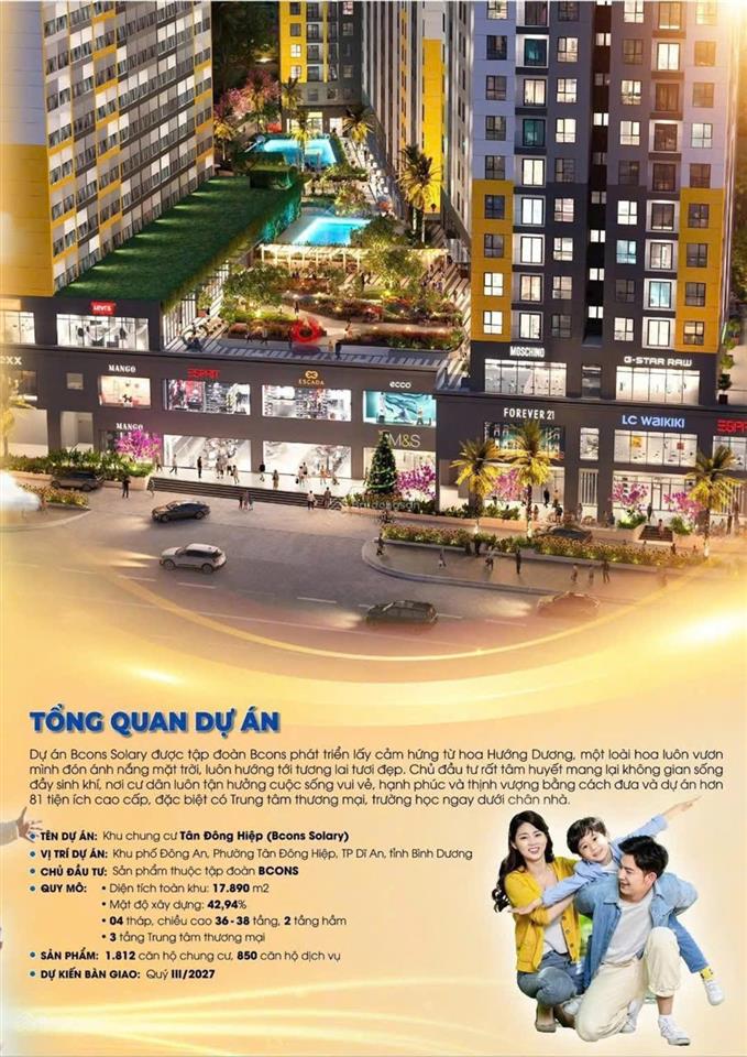 Giá rẻ nhất thị trường bcons solary  2pn  chỉ 1.650 tỷ bao sang tên  không có căn thứ 2