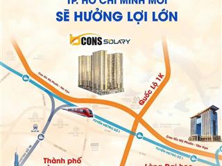 Giá rẻ nhất thị trường bcons solary  2pn  chỉ 1.650 tỷ bao sang tên  không có căn thứ 2