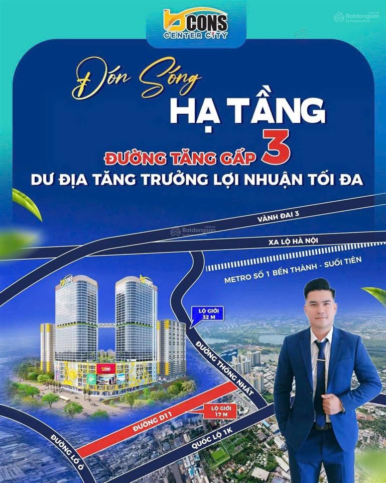 Suất nội bộ tầng 10 đông nam view xanh mát  bcons center city giá trực tiếp cđt