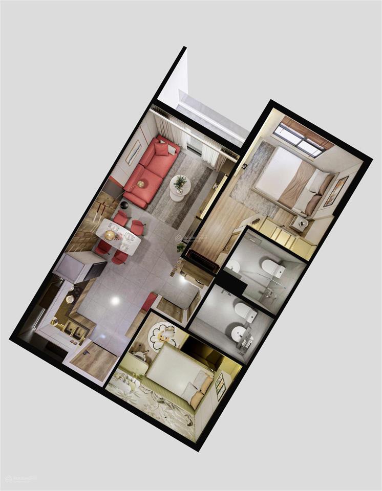 Suất căn 2pn 2wc 52.65m2  tầng đẹp view hồ bơi. vốn 390tr ngưng tới nhận nhà