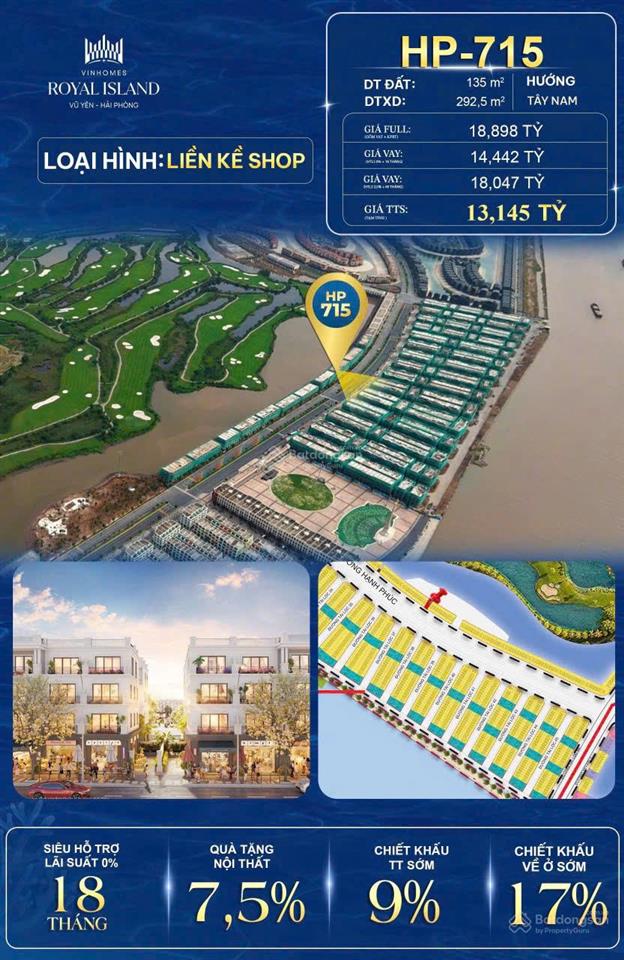 Siêu phẩm liền kề vinhomes royal island hp715