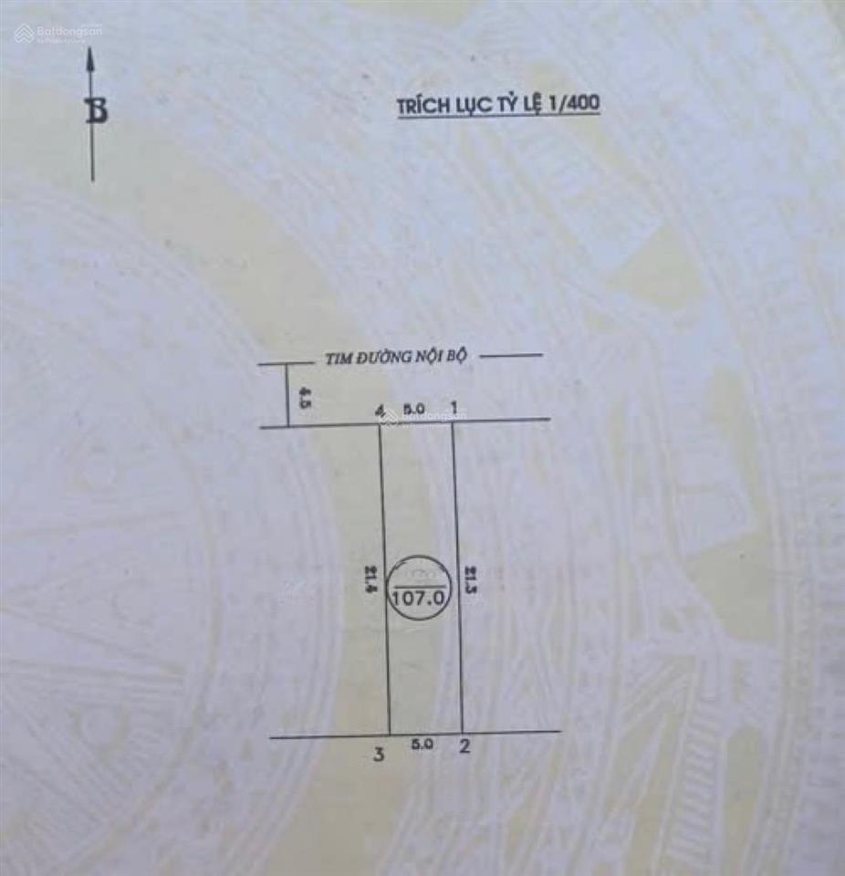107m2 đất tđc đường dứa  ngang 5m  đường 9m