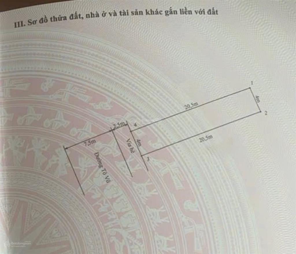 82m2 đất mặt phố tô vũ tuyến 2 văn cao  đường 15m  tây nam