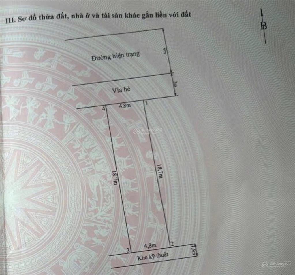 89.8m2 đất tđc đằng lâm 2 654 ngô gia tự  ngang 4.8m  đông tứ trạch