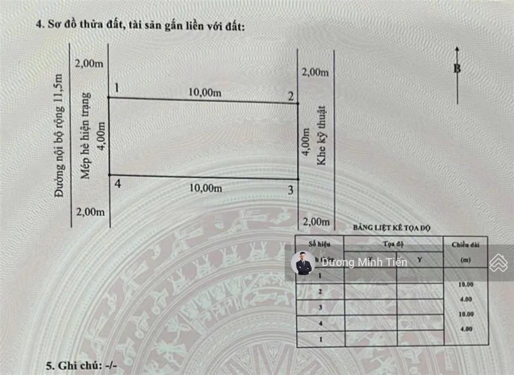 40m2 đất lô 3e lê hồng phong view công viên  tây tứ trạch
