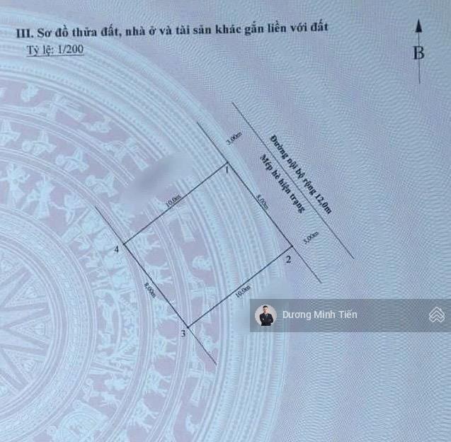 80m2 đất tđc lê hồng phong gần apollo  ngang 8m  đường 12m