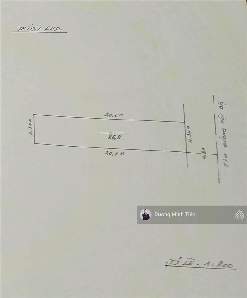 86.8m2 đất phân lô 333 văn cao  ngang 4.34m  đường 10m