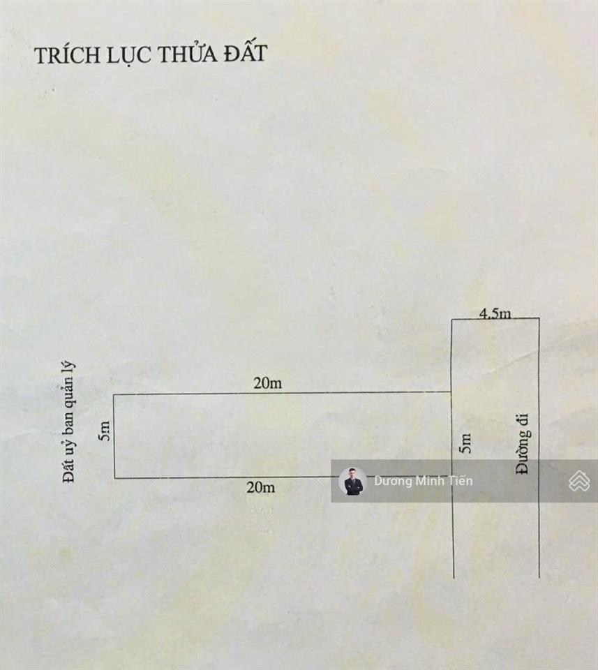 100m2 đất mặt đường trung lực  ngang 5m  điểm đẹp kinh doanh tốt