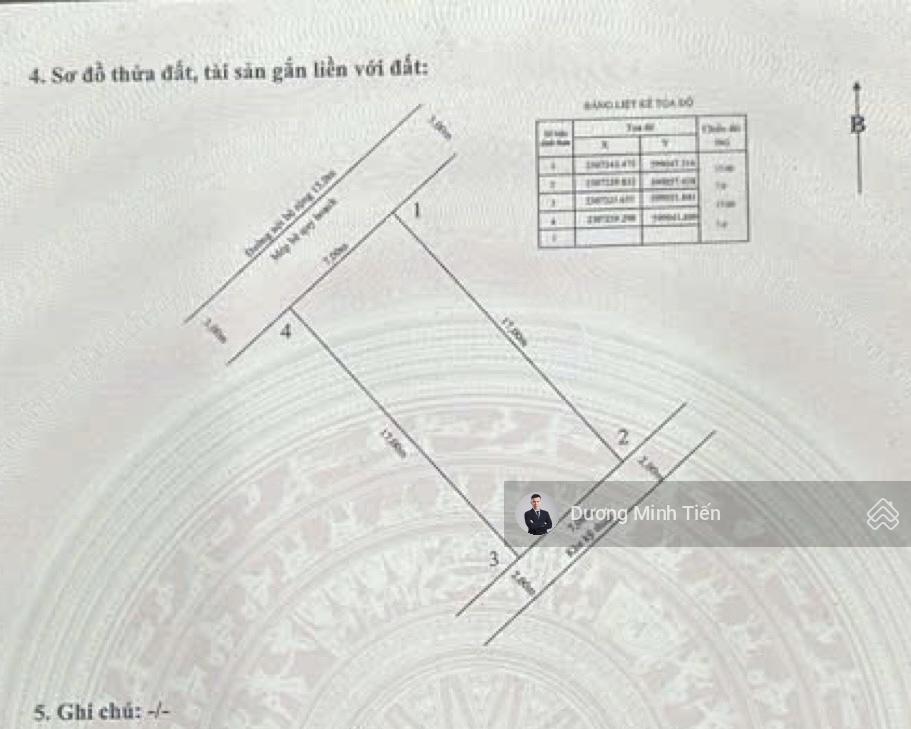 119m2 đất lô 3b lê hồng phong gần khánh hội  ngang 7m  đường 15m