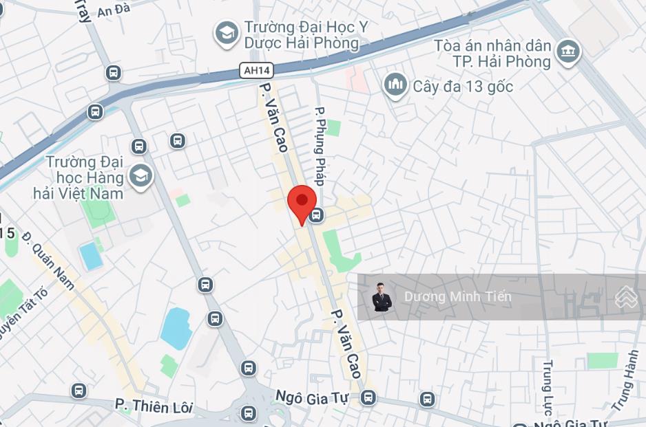 60m2 đất mặt ngõ tuyến 2 văn cao  hướng nam  ngõ 6m