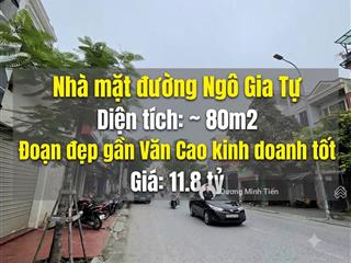Nhà mặt đường ngô gia tự gần ngã 3 văn cao  điểm đẹp kinh doanh tốt