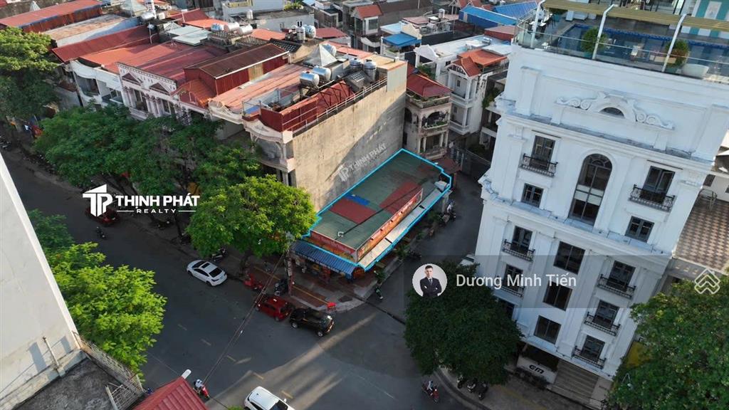 Bán đất lô góc mặt đường văn cao  110m2 ngang 5.5m  vị trí kim cương