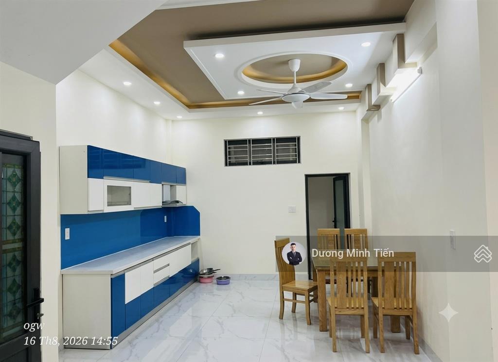 Nhà 4 tầng tuyến 2 lê hồng phong  60m2  đường 15m  tây tứ trạch