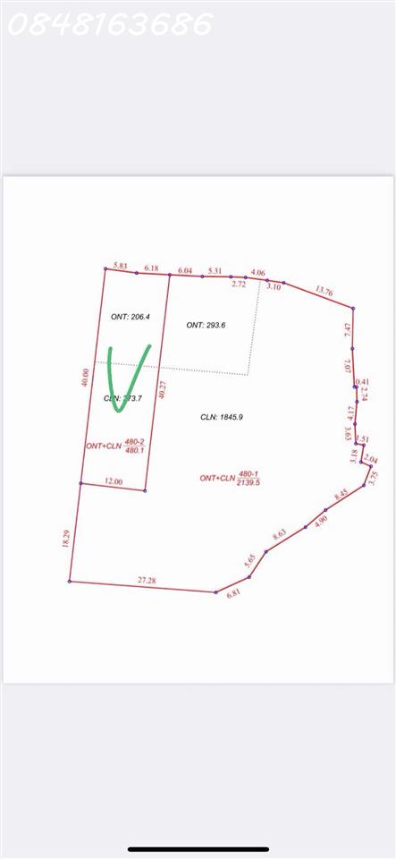 Bán lô đất siêu đẹp trung tâm xã Hợp Phong, Cao Phong, Hoà Bình, DT 480m2, giá đầu tư