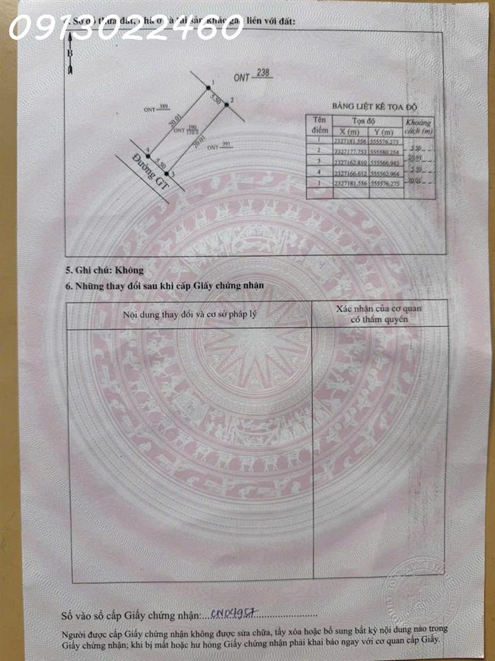 CHUYỂN NHƯỢNG LÔ 227M2 ĐẤT TẠI XÃ TU PHÚ, THANH THỦY, PHÚ THỌ