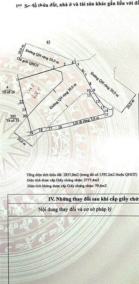 Bán lô đất siêu đẹp gần Võ Nguyên Giáp, Tây Nha Trang, Khánh Hòa, DT 2.777m2, giá đầu tư