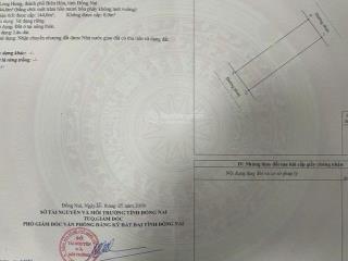 Bán lô đất long hưng hai mặt tiền kinh doanh, dt 6x24m đường lớn 21m, giá 35tr/m2, tl