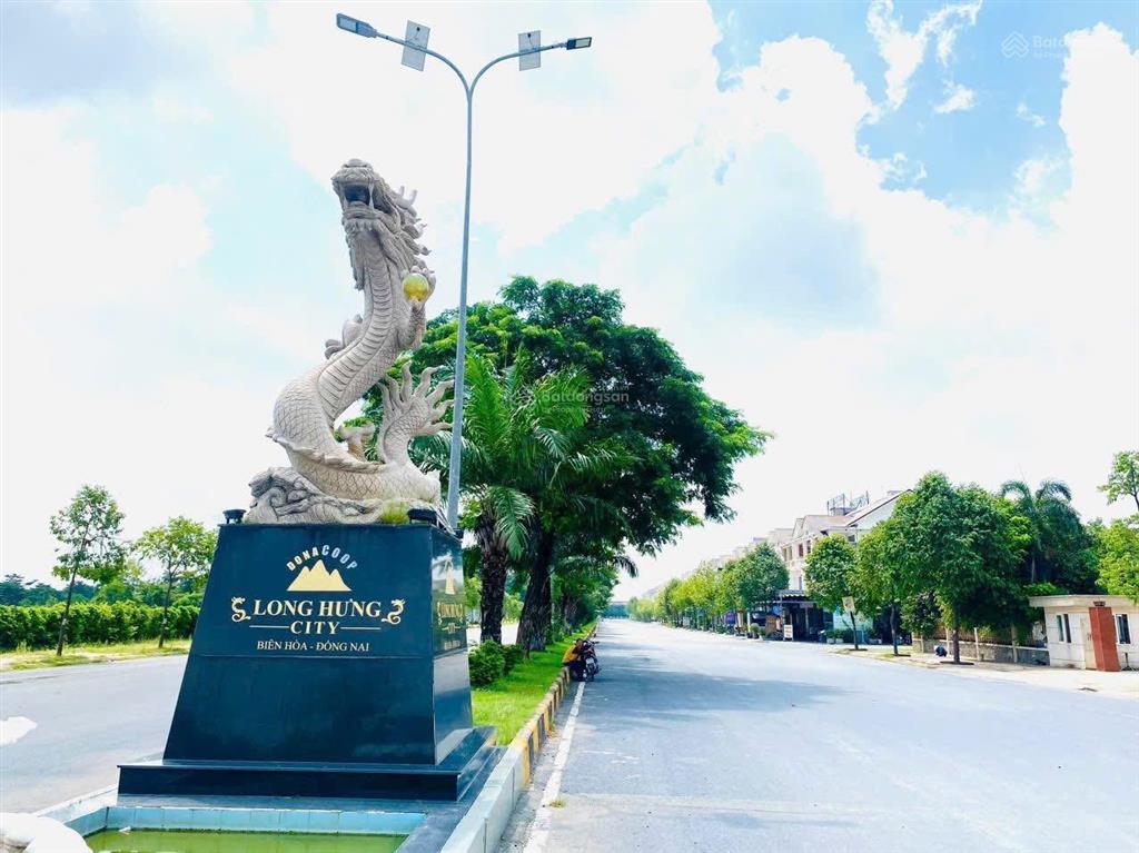 Long hưng city bán lô đất 2 mặt tiền thoáng, giá 2,55 tỷ, dt 100m2, bao thuế sang sổ, gần aquacity
