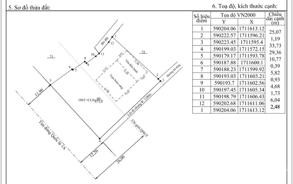 Bán cây xăng tư nhân quốc lộ 1a đoạn trung tâm xã tam anh, tp. đà nẵng