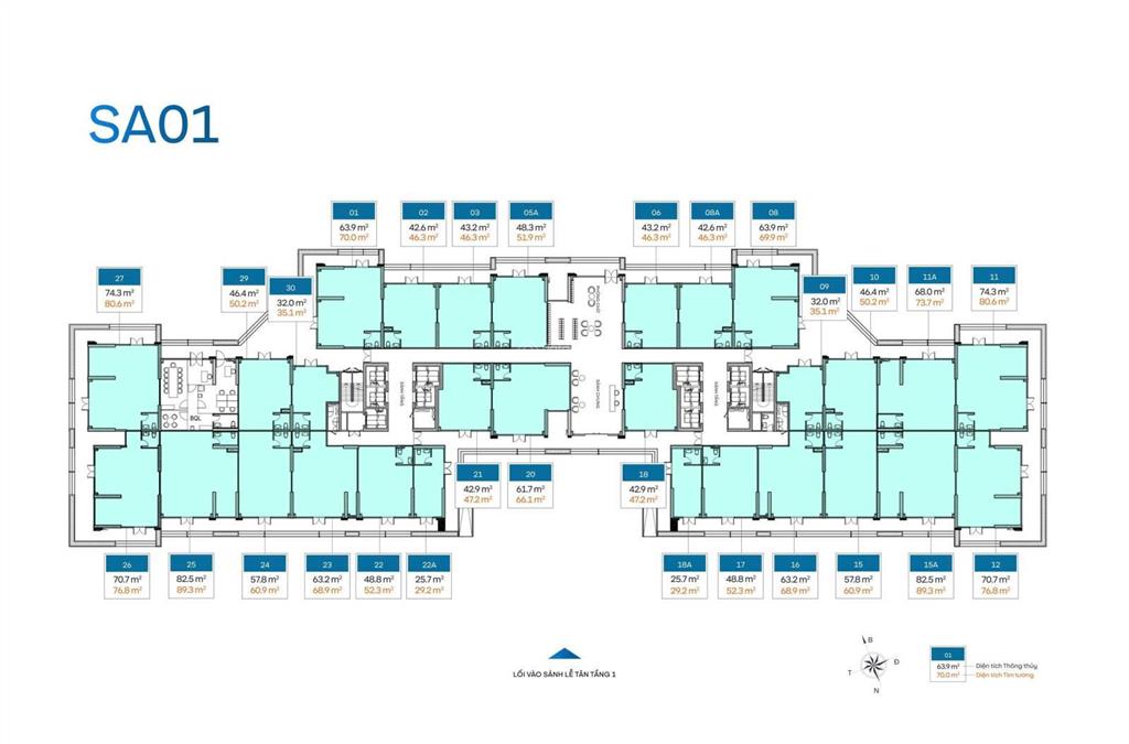 Chủ nhà gửi bán lô shophouse toà g1 sola park 57.8m2 mặt sảnh , dân cư đi lại đông đúc  em ngay