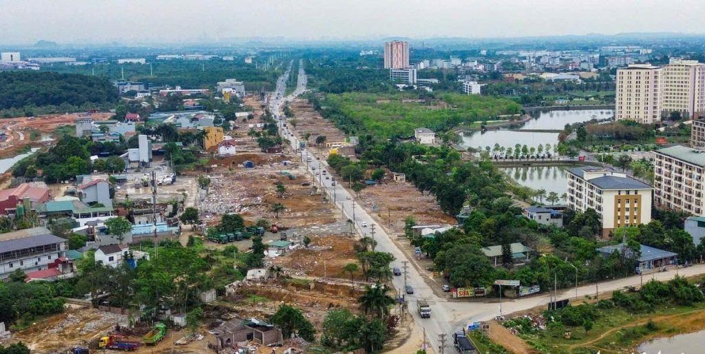 Bán 1600m2 đất thổ cư mặt Đại Lộ Thăng Long thuộc Yên Xuân Hà Nội