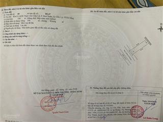 Bán lô đất lỗ giáng 2 view công viên, sát chợ hòa xuân, diện tích 100m2, giá bán 5,3 tỷ