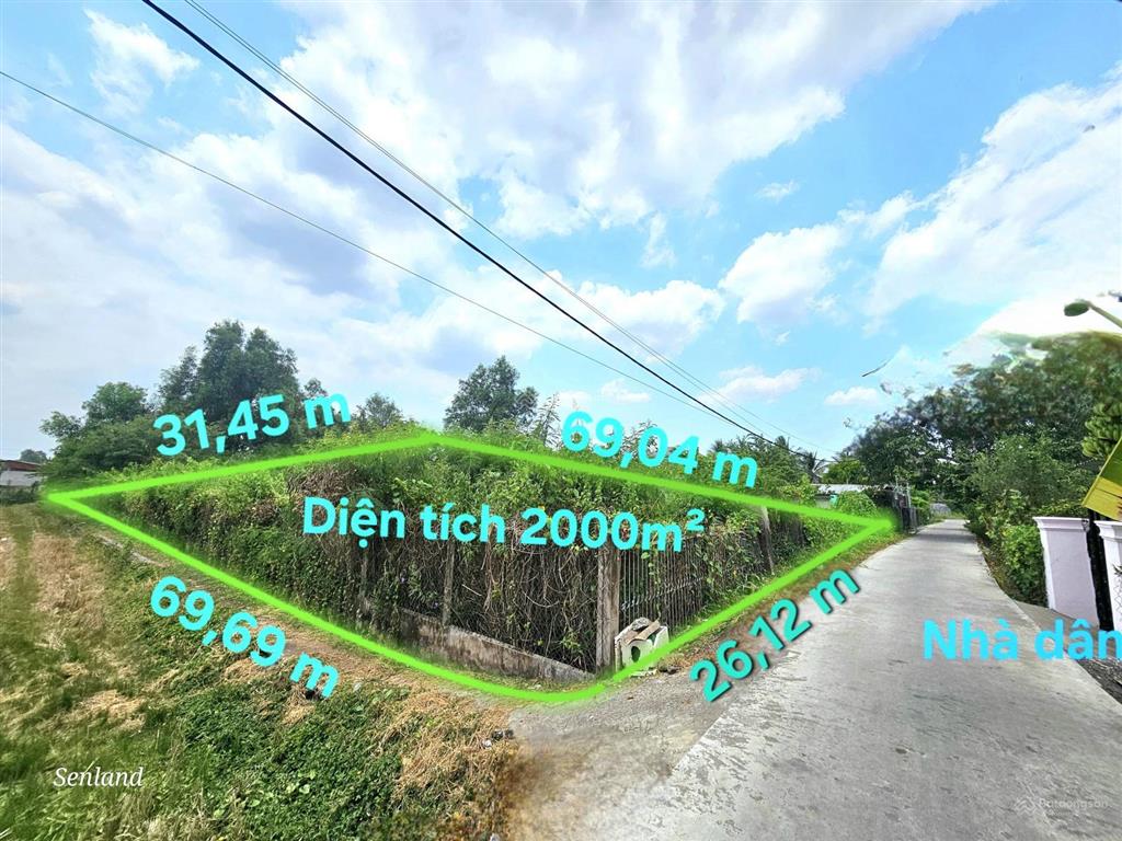 Chuyển nhượng lô đất 2000m2, 2 mặt tiền đường xã bình chánh gần đường hoàng phan thái và quốc lộ 1