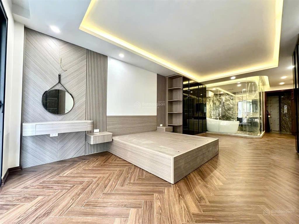 Bán nhà lương khánh thiện hoàng mai 52m2 x 7 tầng thang máy, ô tô tránh, cạnh hồ đền lừ  25.8 tỷ