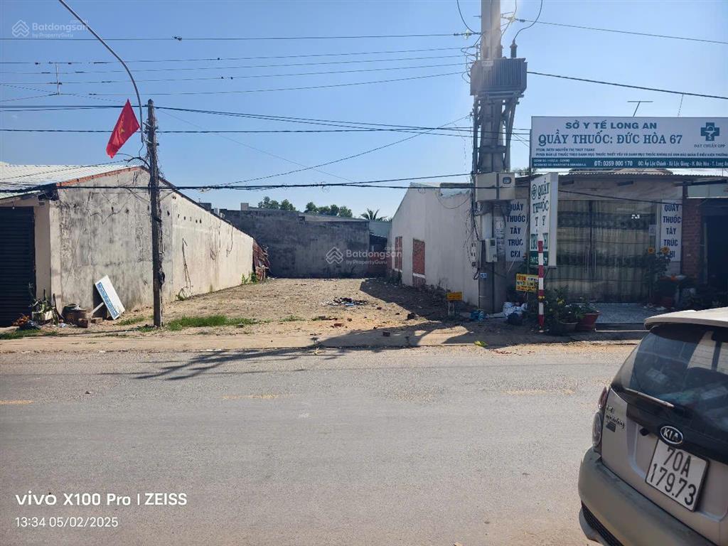 385m2 đất thổ cư, mặt tiền đt 821 tại chợ lộc giang, đức hòa.
