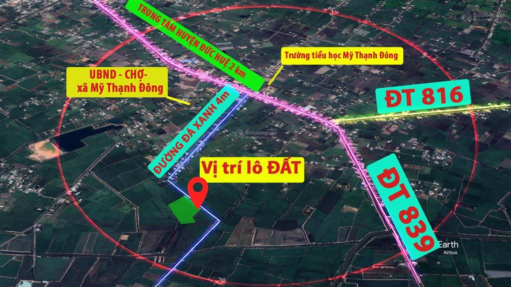 Hơn 3,5 mẫu đất lúa đường ô tô, trung tâm huyện đức huệ, long an giá đáng đầu tư