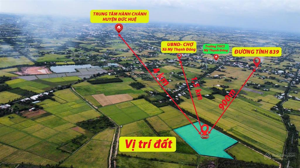 Hơn 3,5 mẫu đất lúa đường ô tô, trung tâm huyện đức huệ, long an giá đáng đầu tư