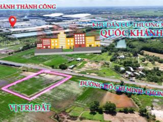 Siêu phẩm 8500 m2 đất thổ cư, mặt tiền đường nhựa hồ chí minh, đức hòa, liền kề 2 kcn, giá rẻ