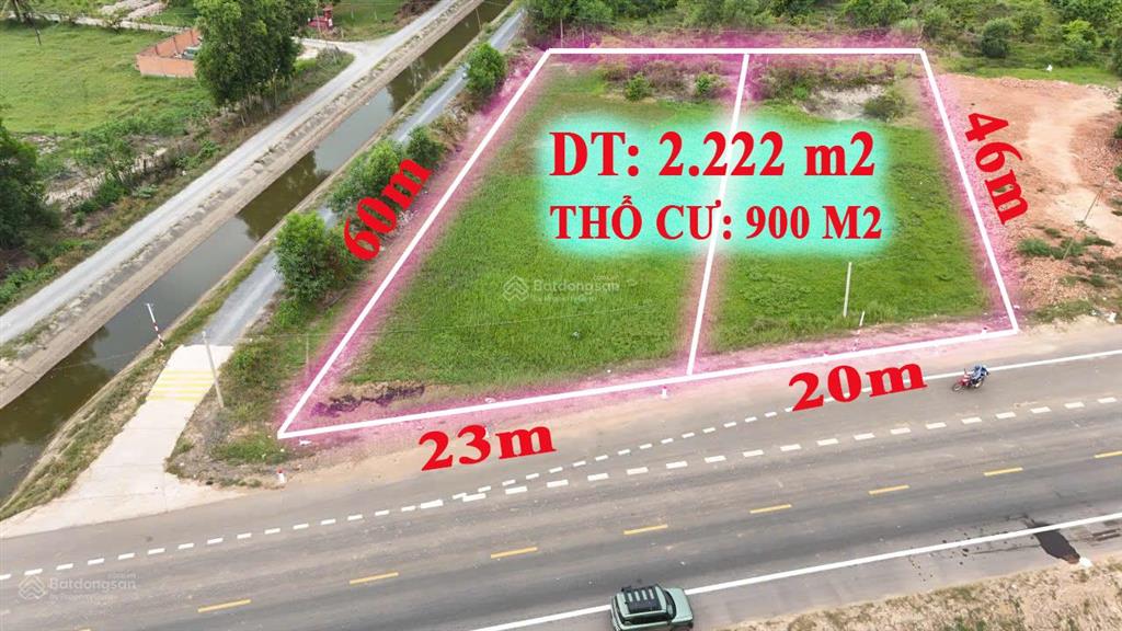 Lô đất 2.222 m2 thổ cư, 3 mặt tiền đường hồ chí minh đức hòa, đáng mua, đáng đầu tư...