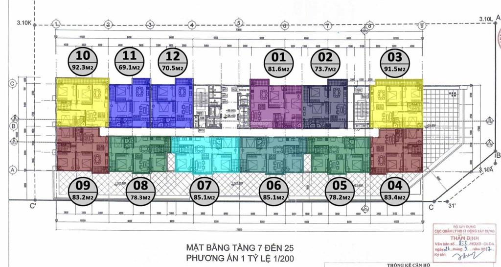 Cần bán căn góc 1x04 (tầng 1x) tòa handico complex 33 lê văn lương dt 83.18m2 giá chỉ 9.x tỷ/căn
