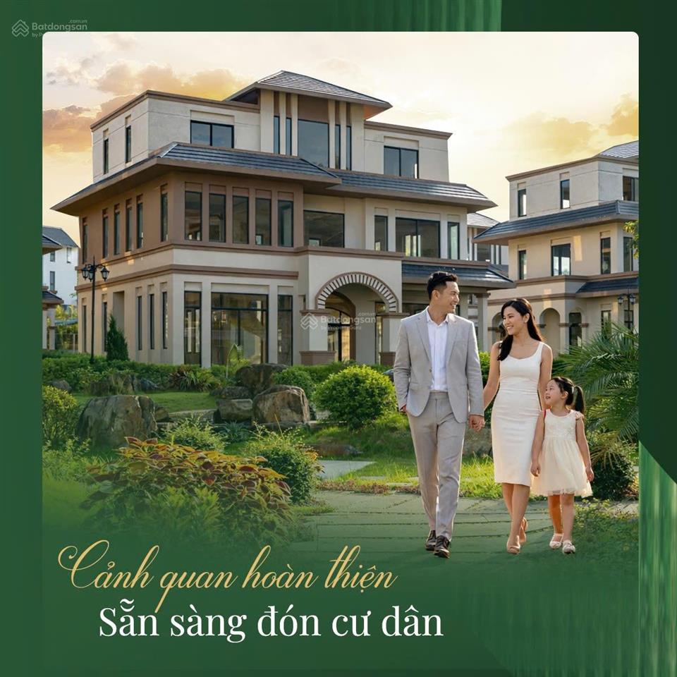 Biệt thự cạnh xanh villas, nhận nhà và sang tên sổ đỏ luôn giá tốt hơn 66tr/m2 cả nhà và đất