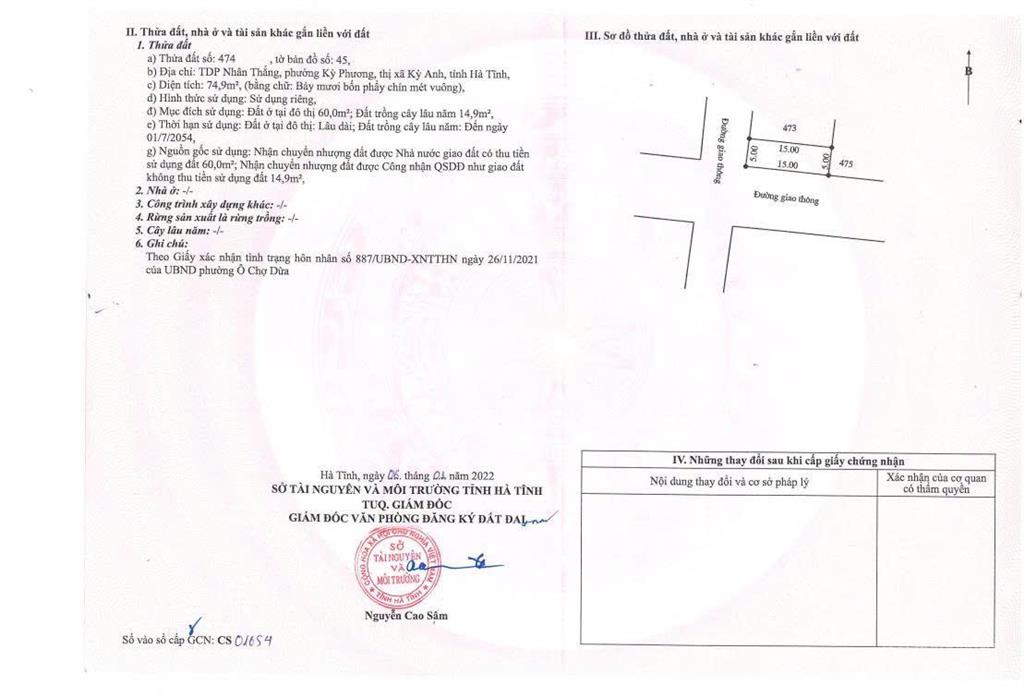 Bán gấp căn góc ngã tư giá 560triệu với mặt tiền 5m, gần formosa và vinfast