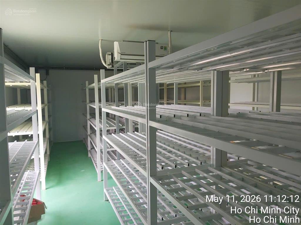 Cho thuê nhà xưởng panel phòng sạch 1450m2  sẵn sàng trồng nấm, rau mầm tại tân nhựt, bình chánh