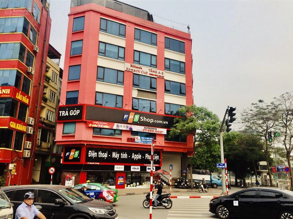 Cho thuê sàn văn phòng lô góc nguyễn khang, vũ phạm hàm 90m 20tr/tháng. mặt tiền 20m