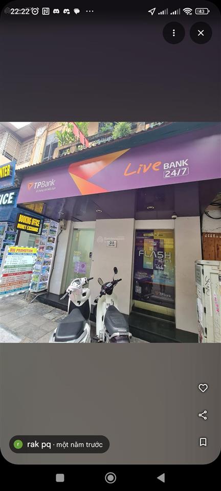Cho thuê nhà mặt phố hàng ngang diện tích 30m², mặt tiền 3m, vị trí đẹp đắc địa phố cổ