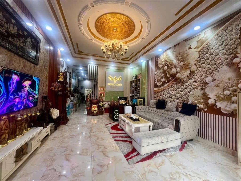 Nhà mặt tiền Cityland Phan Văn Trị 100m2 4 tầng mái Thái ngang 5m KD tốt có T.máy 24.5 tỷ.