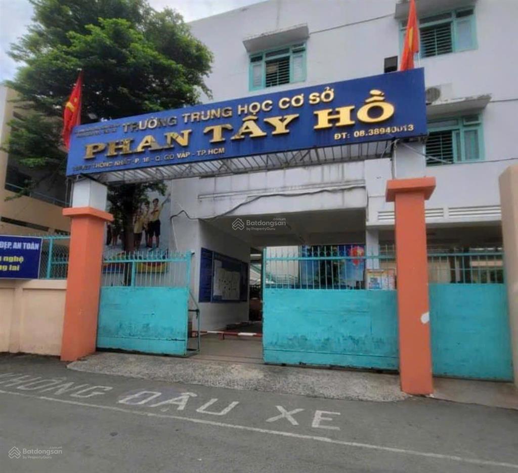Bán nhà đẹp 6lầu hẻm 535 thống nhất 100m2 có tmáy gần trường phan tây hồ tặng nt 12.8 tỷ.0902 675 ***