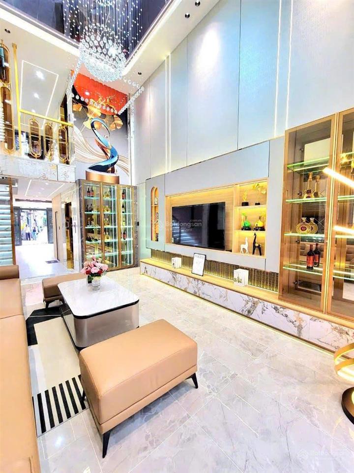 Bán nhà đẹp 6lầu hẻm 535 thống nhất 100m2 có tmáy gần trường phan tây hồ tặng nt 12.8 tỷ.0902 675 ***