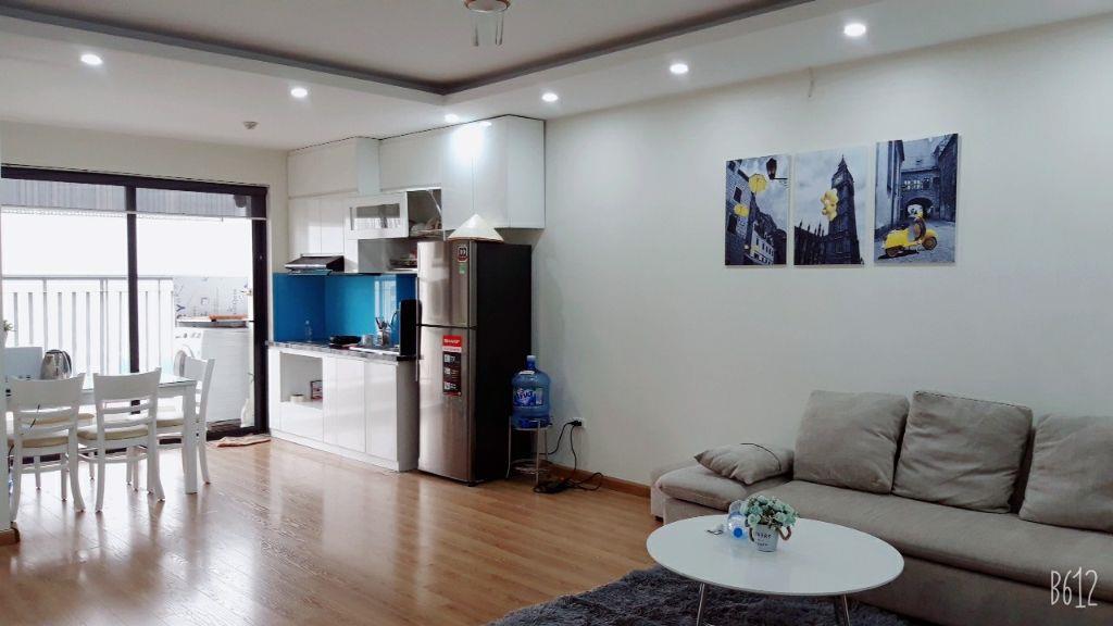 cho thuê chung cư 219 trung kính, 70m, 2 phòng ngủ, đủ đồ 14.5 triệu
