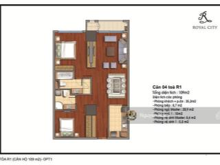 Chính chủ bán căn hộ royal city 72a nguyễn trãi, 109m², 2pn.  0936 363 ***