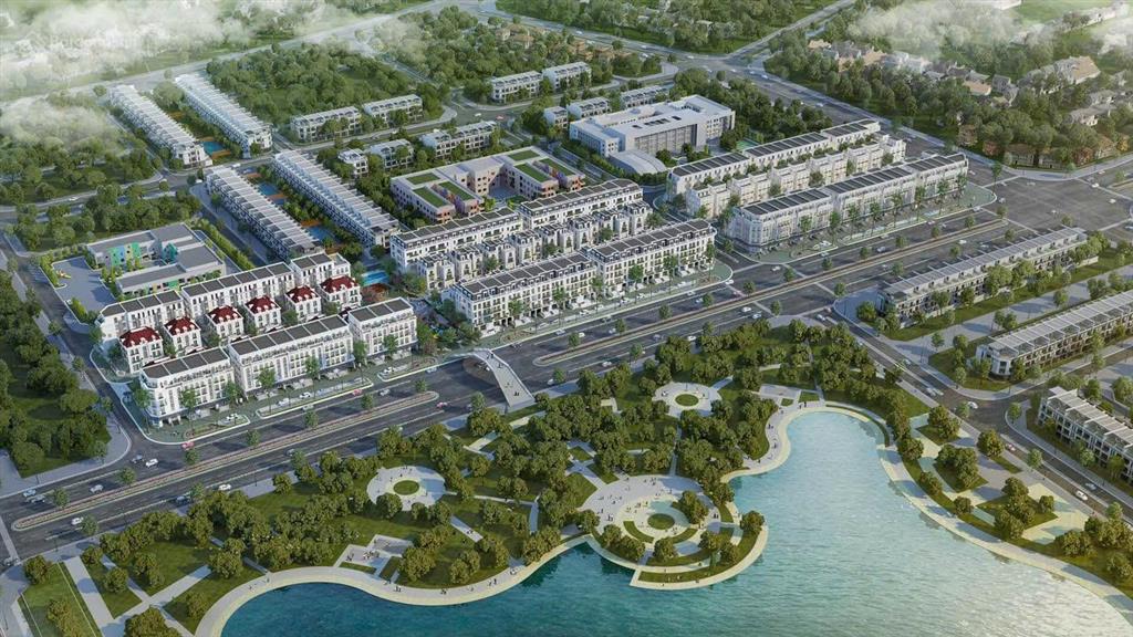 Cần bán liền kề jade lake residence mặt đường 60m kết nối starlake, tây hồ 145m2x6 tầng đường 60m
