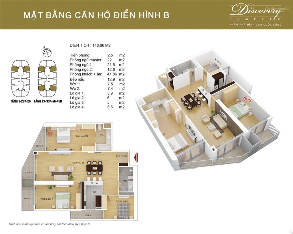 Nhà em bán lại căn hộ 150m2, 3pn đẹp giá tốt tòa discovery 302 cầu giấy.  0983 814 ***