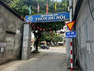Nhà em cần tiền bán gấp mảnh đất đẹp thôn du nội  mai lâm 202m2, mặt tiền 8m đường 8m giá 90tr/m2